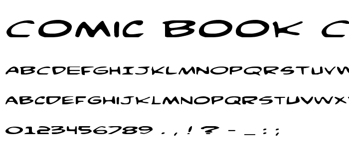 Comic Book Commando Expanded font